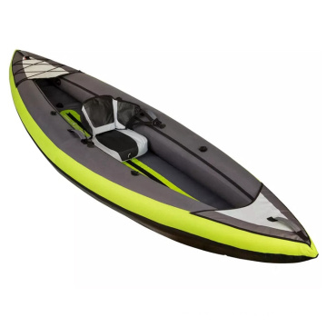 Kayak gonflable en PVC coloré disponible pour commander 1 personne Kayak gonflable orange pour les loisirs d&#39;eau